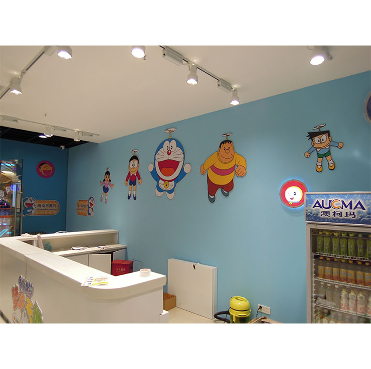 青岛多啦A梦万达店写真PVC雕刻2