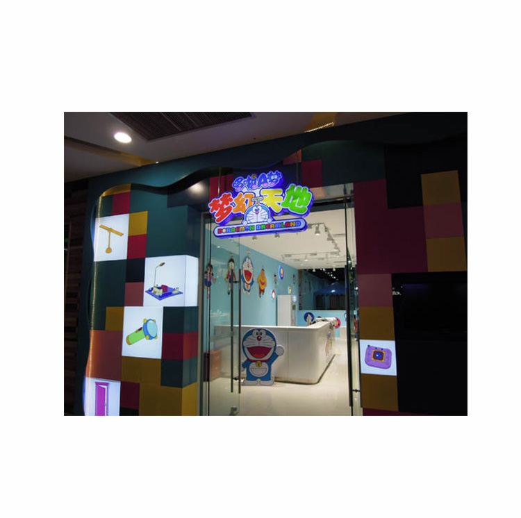青岛多啦A梦万达店亚克力灯箱